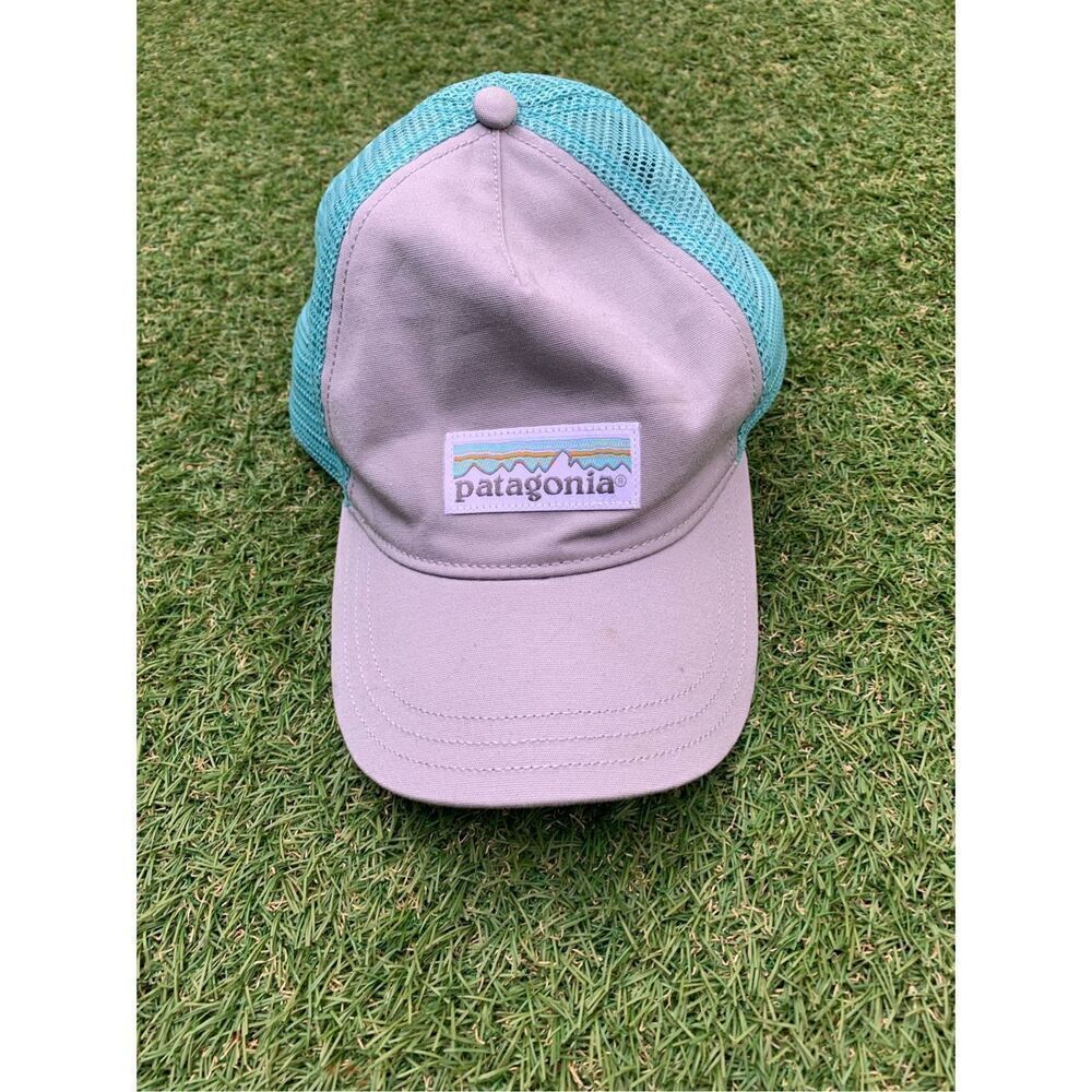 Patagonia green gray PATCH LOGO trucker cap baseball hat UNISEX